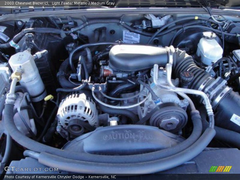 Light Pewter Metallic / Medium Gray 2003 Chevrolet Blazer LS