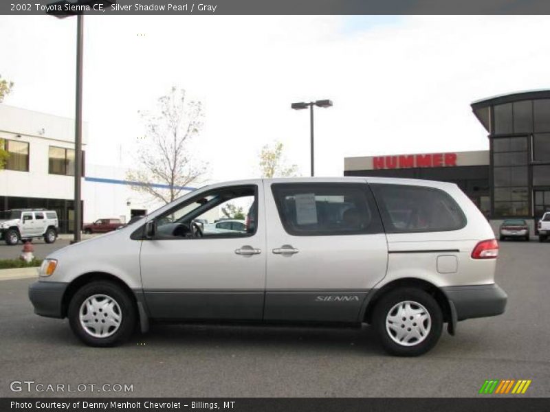 Silver Shadow Pearl / Gray 2002 Toyota Sienna CE