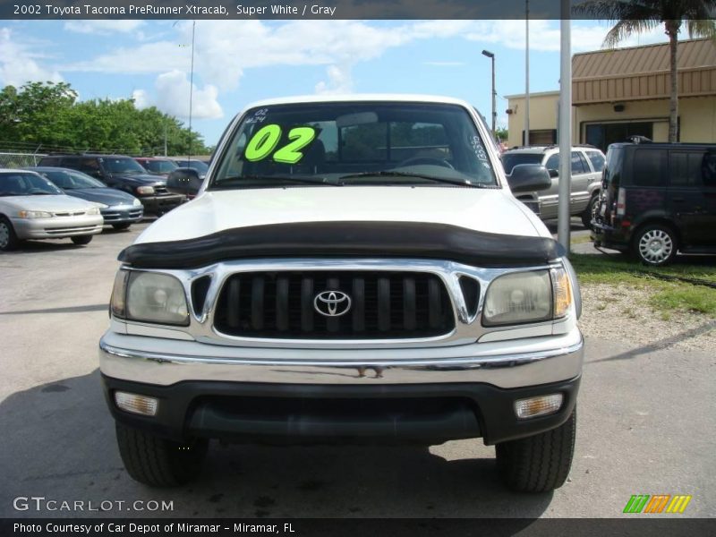 Super White / Gray 2002 Toyota Tacoma PreRunner Xtracab