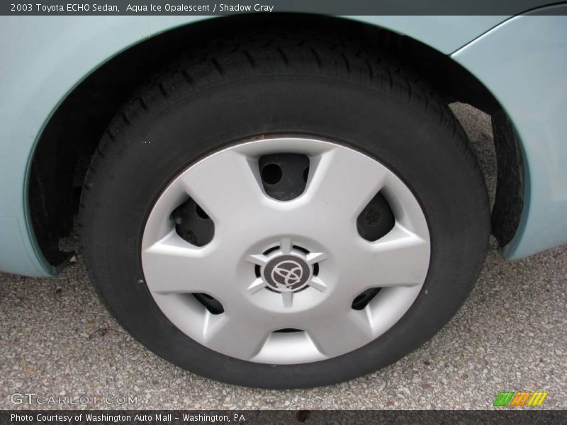 Aqua Ice Opalescent / Shadow Gray 2003 Toyota ECHO Sedan