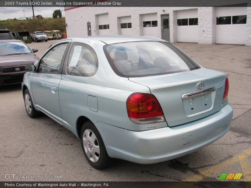 Aqua Ice Opalescent / Shadow Gray 2003 Toyota ECHO Sedan