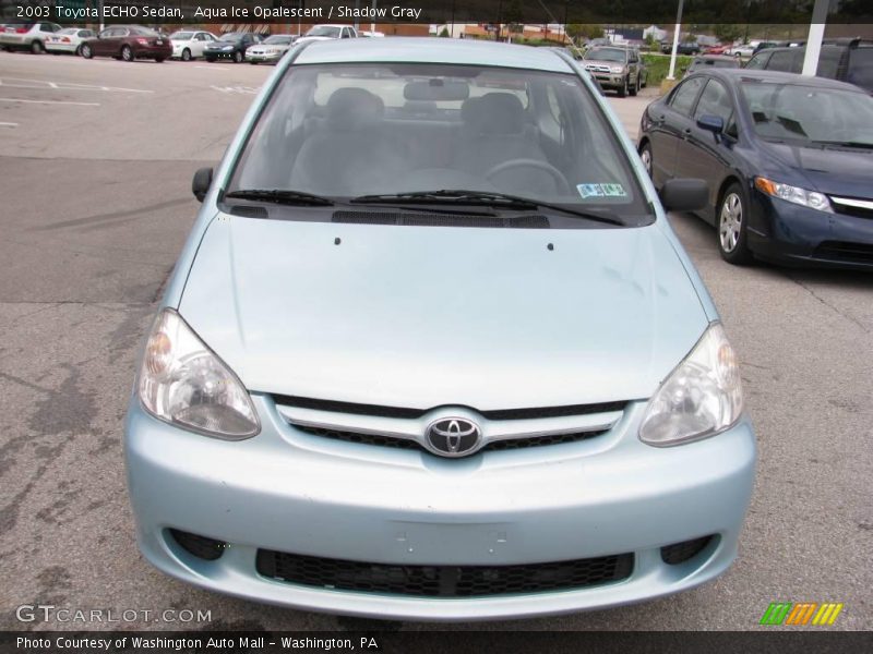 Aqua Ice Opalescent / Shadow Gray 2003 Toyota ECHO Sedan