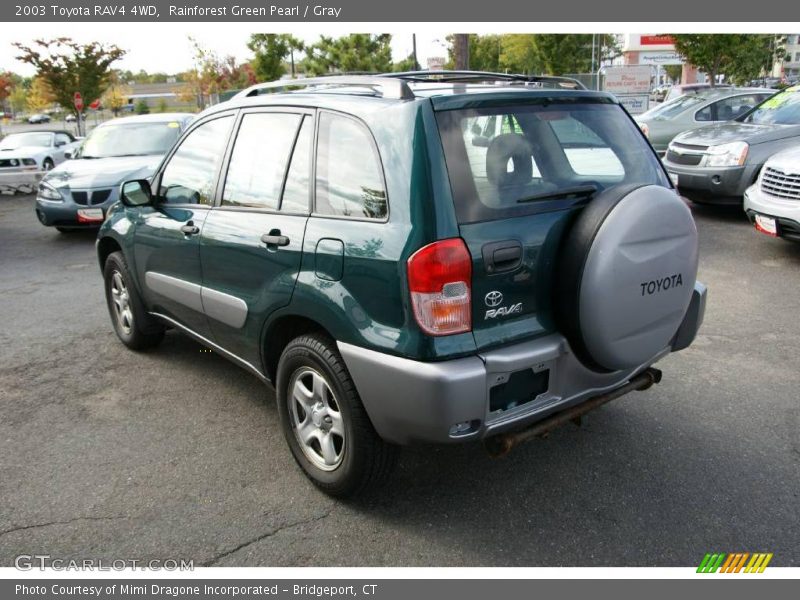 Rainforest Green Pearl / Gray 2003 Toyota RAV4 4WD