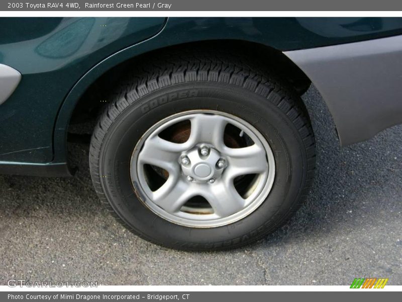 Rainforest Green Pearl / Gray 2003 Toyota RAV4 4WD