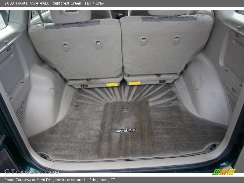 Rainforest Green Pearl / Gray 2003 Toyota RAV4 4WD