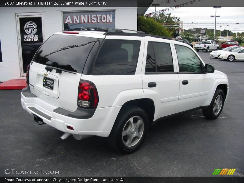 Summit White / Light Gray 2007 Chevrolet TrailBlazer LS