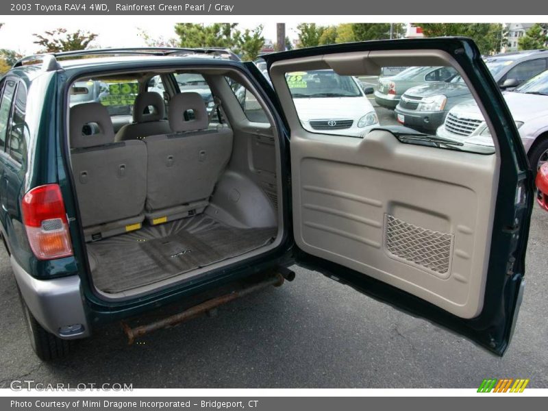 Rainforest Green Pearl / Gray 2003 Toyota RAV4 4WD