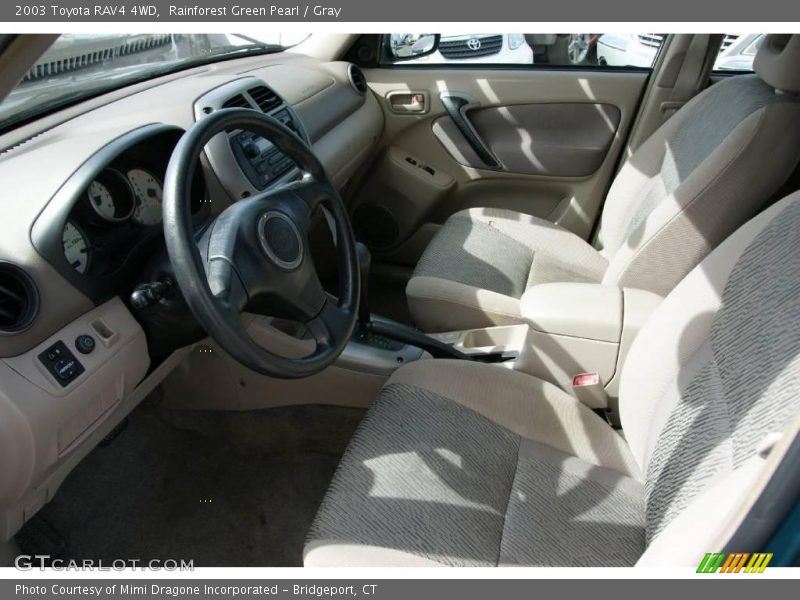 Rainforest Green Pearl / Gray 2003 Toyota RAV4 4WD