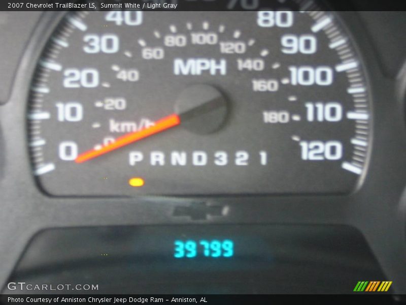 Summit White / Light Gray 2007 Chevrolet TrailBlazer LS