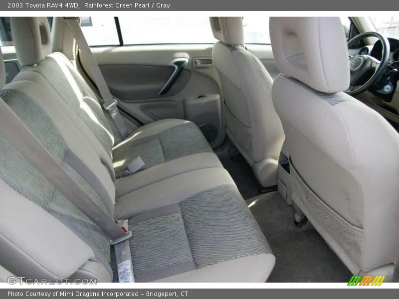 Rainforest Green Pearl / Gray 2003 Toyota RAV4 4WD