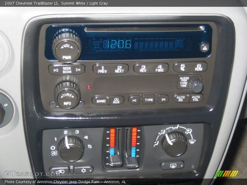 Summit White / Light Gray 2007 Chevrolet TrailBlazer LS
