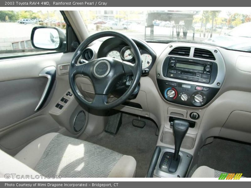 Rainforest Green Pearl / Gray 2003 Toyota RAV4 4WD