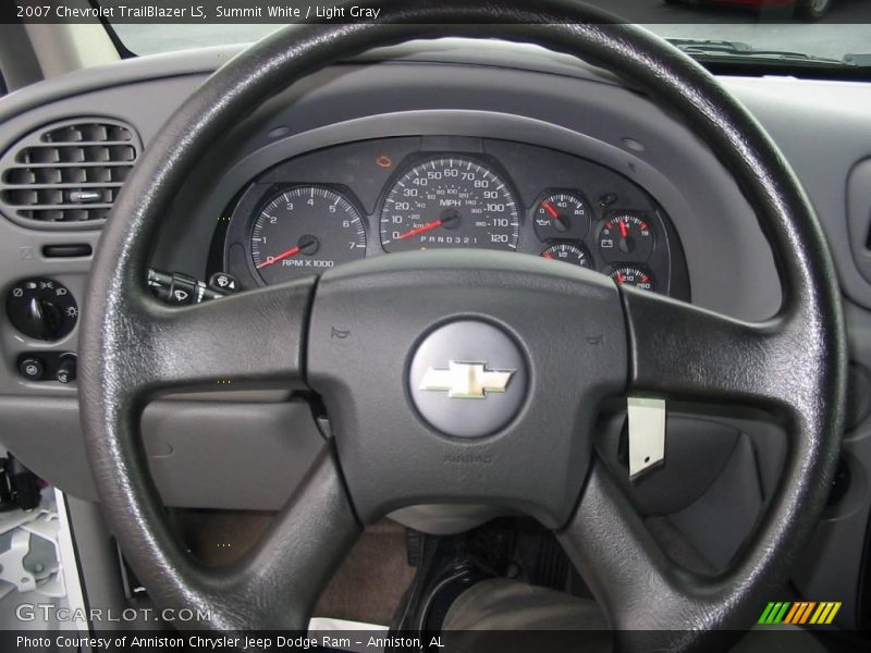 Summit White / Light Gray 2007 Chevrolet TrailBlazer LS