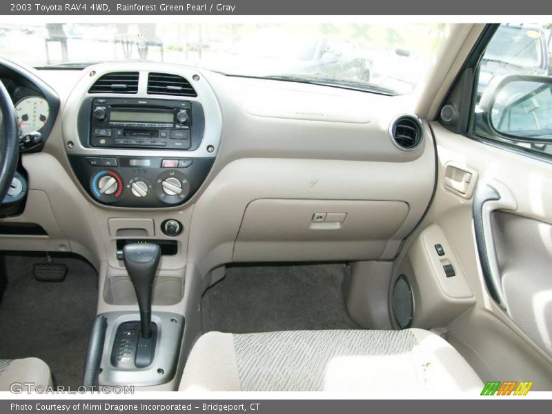 Rainforest Green Pearl / Gray 2003 Toyota RAV4 4WD