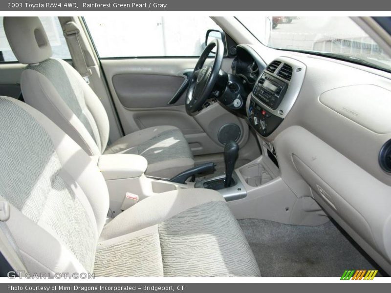 Rainforest Green Pearl / Gray 2003 Toyota RAV4 4WD