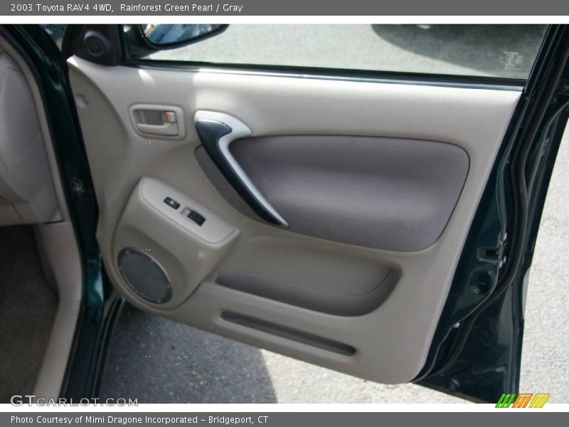 Rainforest Green Pearl / Gray 2003 Toyota RAV4 4WD