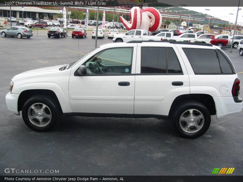 Summit White / Light Gray 2007 Chevrolet TrailBlazer LS