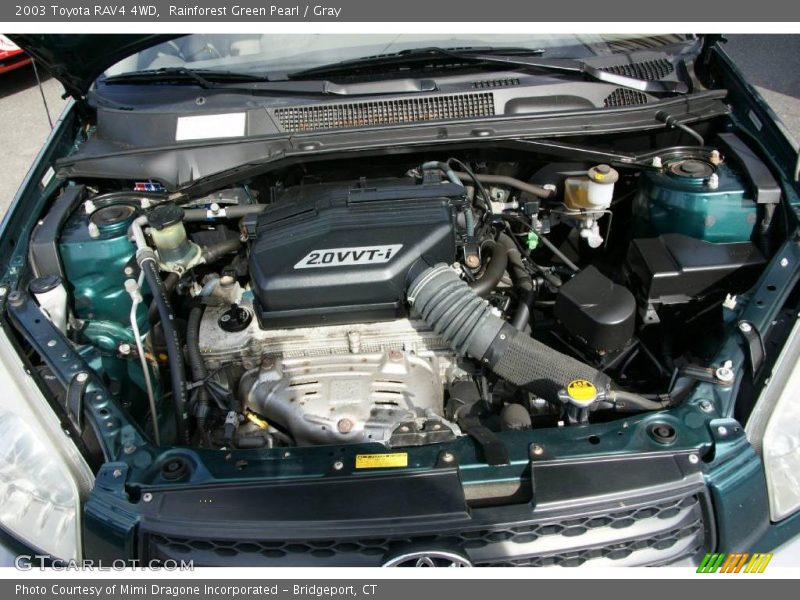 Rainforest Green Pearl / Gray 2003 Toyota RAV4 4WD