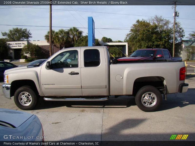 Silver Birch Metallic / Ebony Black 2008 Chevrolet Silverado 2500HD LT Extended Cab