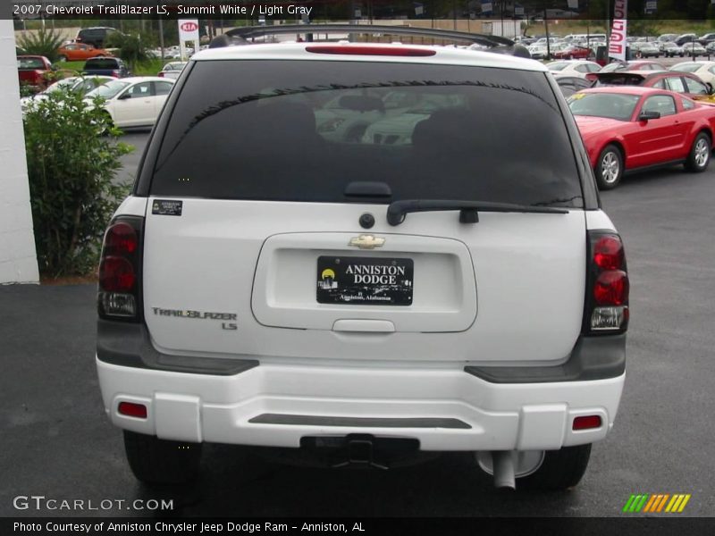 Summit White / Light Gray 2007 Chevrolet TrailBlazer LS