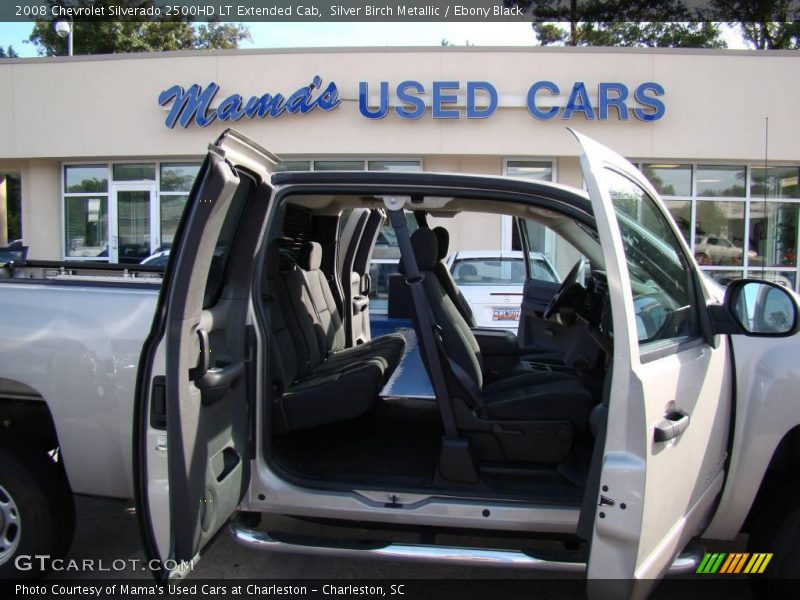 Silver Birch Metallic / Ebony Black 2008 Chevrolet Silverado 2500HD LT Extended Cab