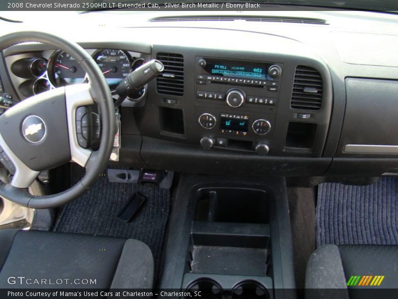Silver Birch Metallic / Ebony Black 2008 Chevrolet Silverado 2500HD LT Extended Cab