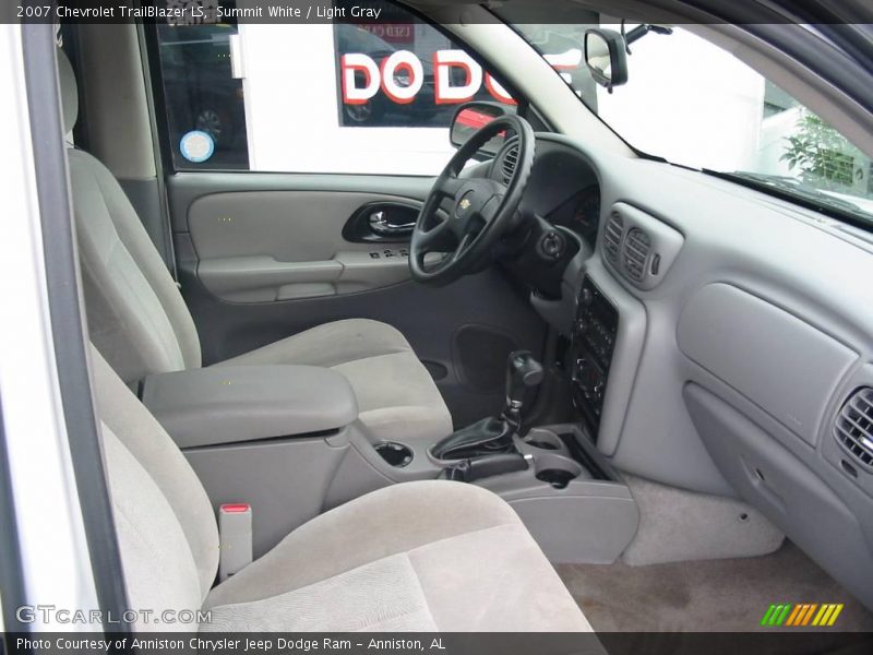 Summit White / Light Gray 2007 Chevrolet TrailBlazer LS