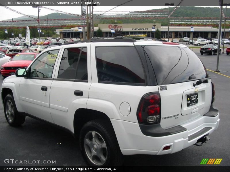 Summit White / Light Gray 2007 Chevrolet TrailBlazer LS
