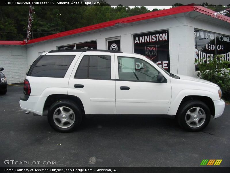 Summit White / Light Gray 2007 Chevrolet TrailBlazer LS