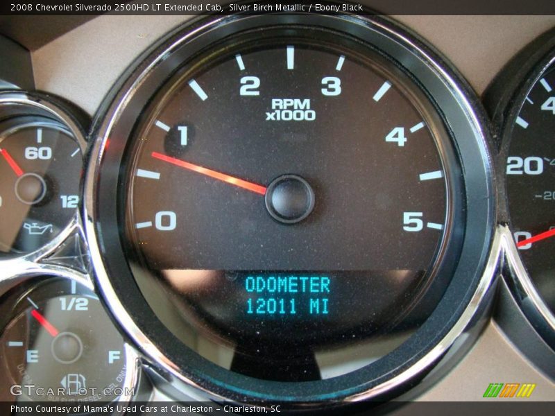 Silver Birch Metallic / Ebony Black 2008 Chevrolet Silverado 2500HD LT Extended Cab