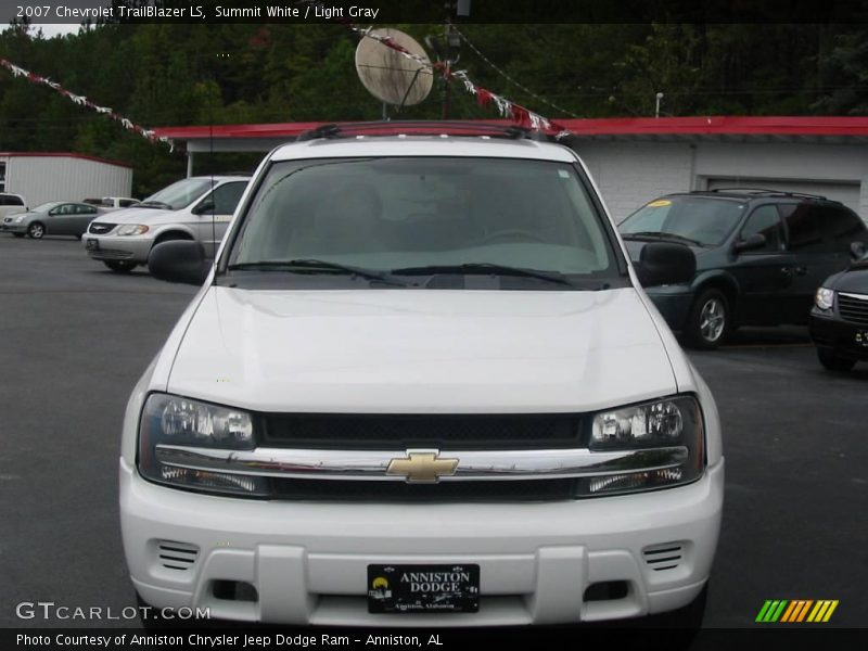 Summit White / Light Gray 2007 Chevrolet TrailBlazer LS