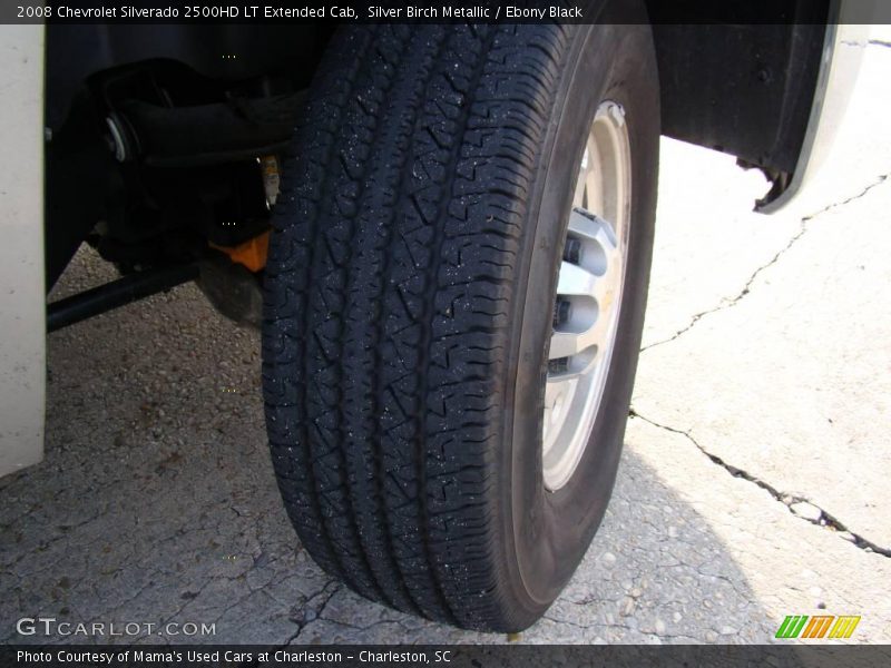 Silver Birch Metallic / Ebony Black 2008 Chevrolet Silverado 2500HD LT Extended Cab