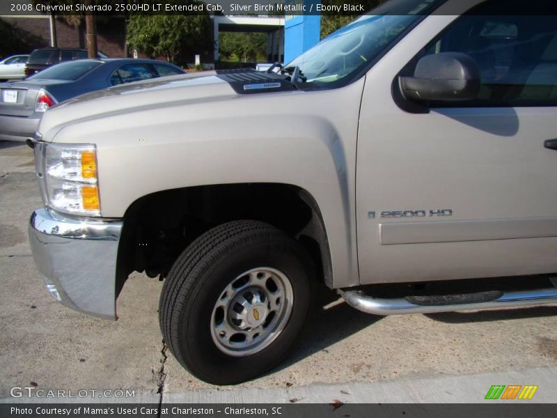 Silver Birch Metallic / Ebony Black 2008 Chevrolet Silverado 2500HD LT Extended Cab