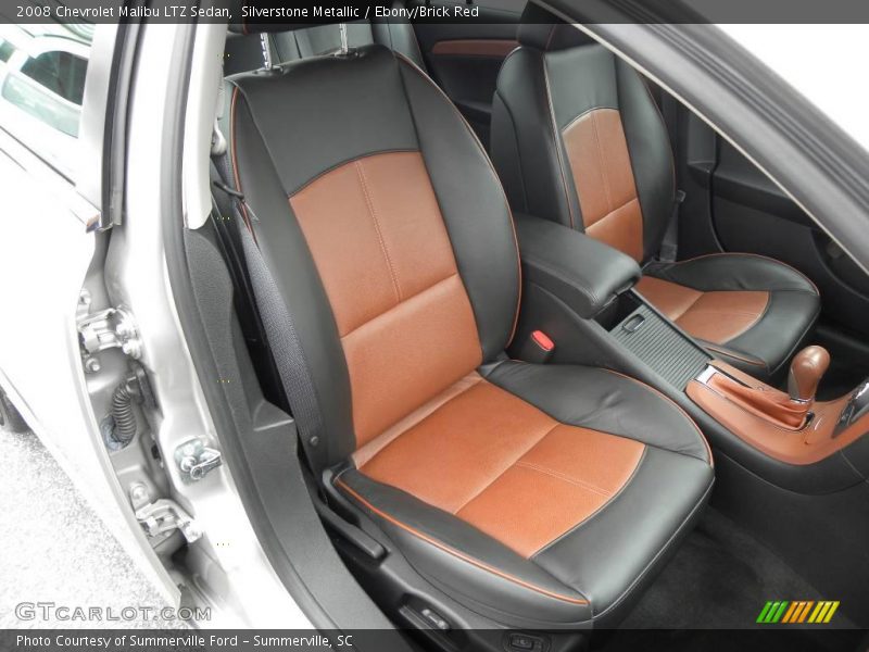 Silverstone Metallic / Ebony/Brick Red 2008 Chevrolet Malibu LTZ Sedan