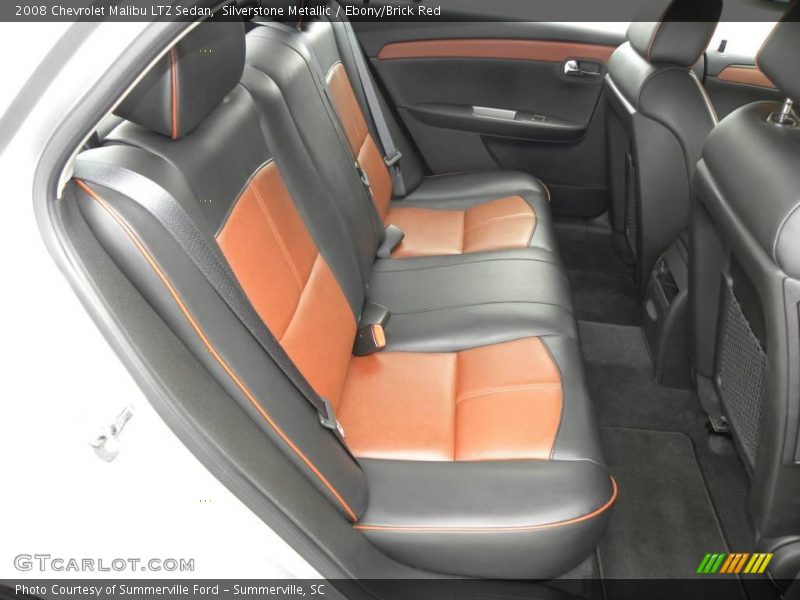 Silverstone Metallic / Ebony/Brick Red 2008 Chevrolet Malibu LTZ Sedan