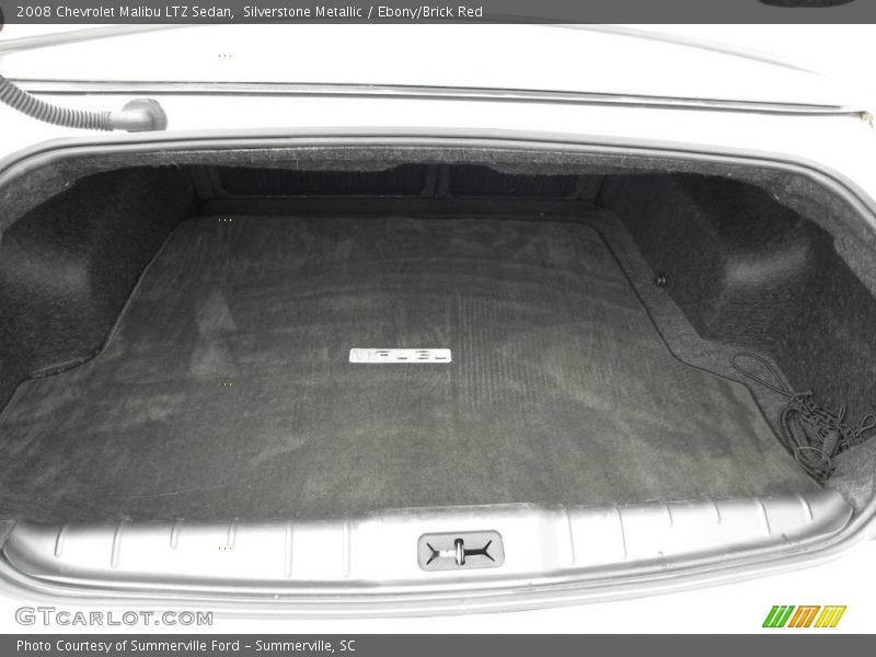 Silverstone Metallic / Ebony/Brick Red 2008 Chevrolet Malibu LTZ Sedan