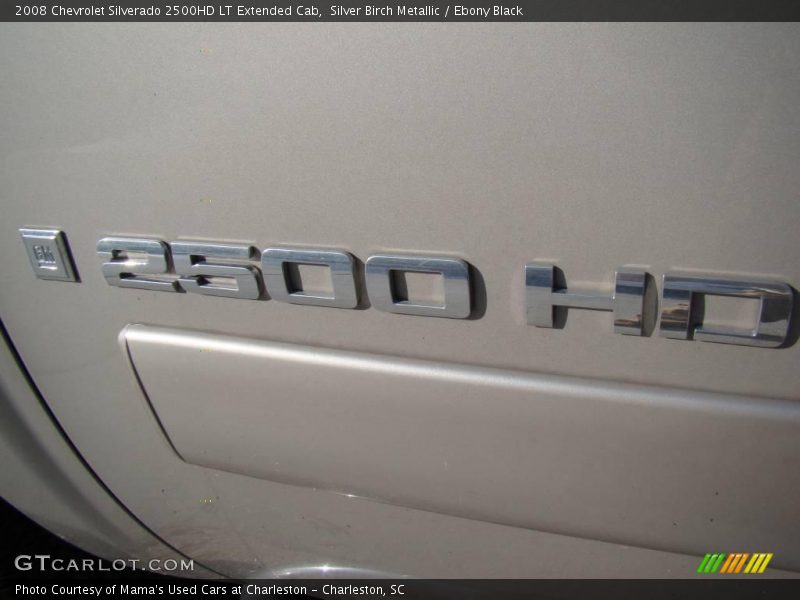 Silver Birch Metallic / Ebony Black 2008 Chevrolet Silverado 2500HD LT Extended Cab