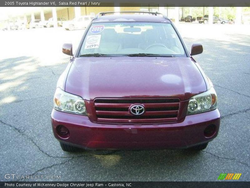 Salsa Red Pearl / Ivory 2005 Toyota Highlander V6