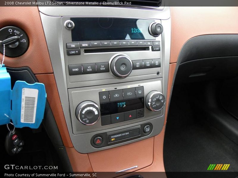 Silverstone Metallic / Ebony/Brick Red 2008 Chevrolet Malibu LTZ Sedan