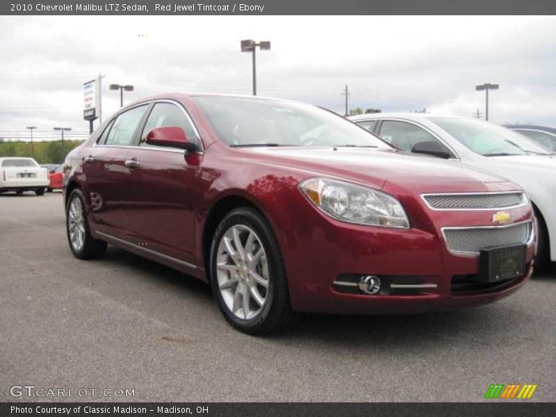 Red Jewel Tintcoat / Ebony 2010 Chevrolet Malibu LTZ Sedan