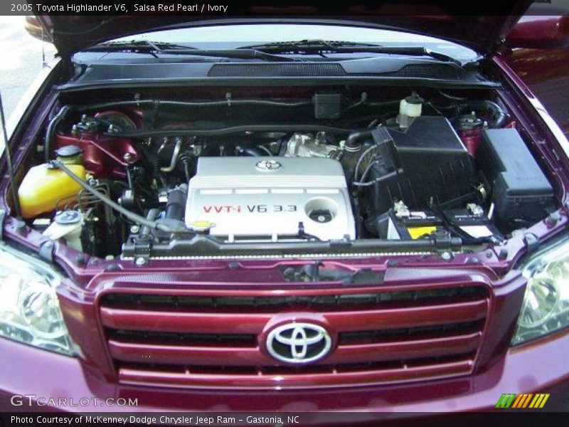 Salsa Red Pearl / Ivory 2005 Toyota Highlander V6