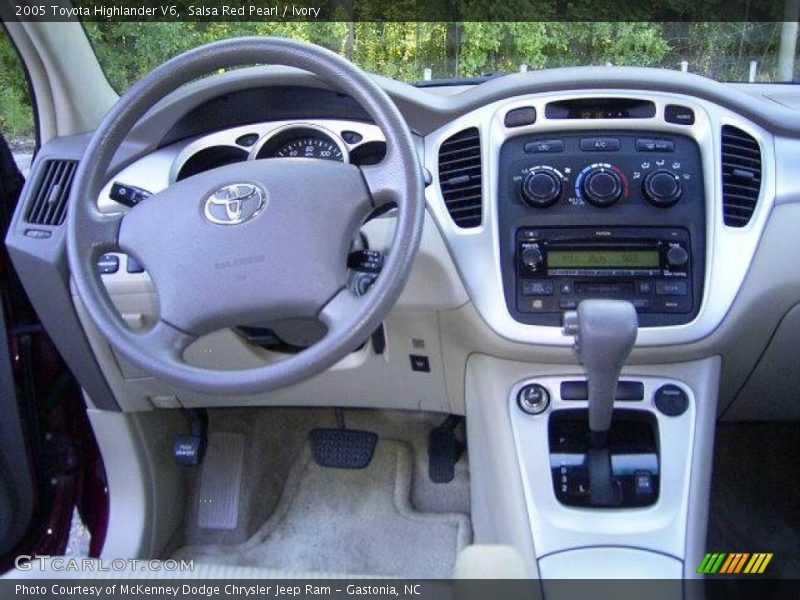 Salsa Red Pearl / Ivory 2005 Toyota Highlander V6
