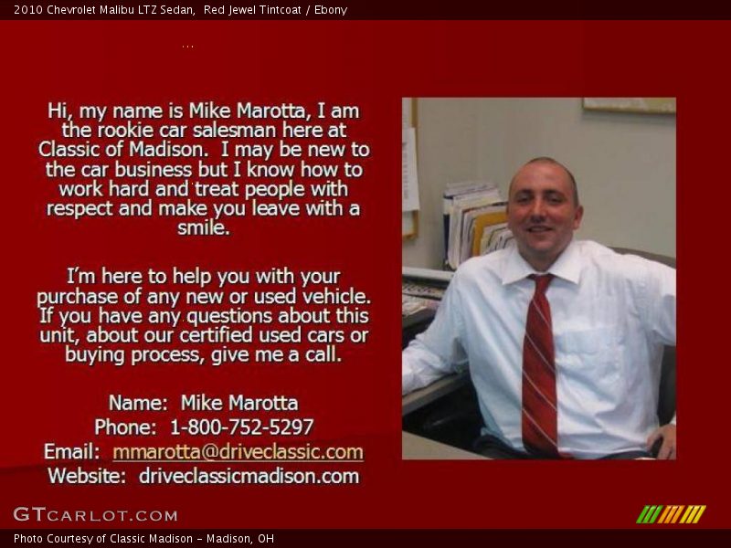 Red Jewel Tintcoat / Ebony 2010 Chevrolet Malibu LTZ Sedan