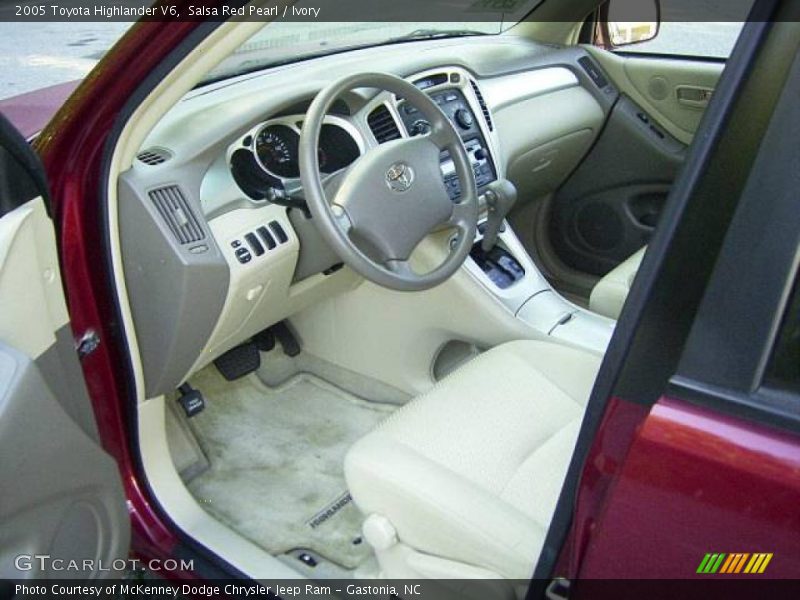 Salsa Red Pearl / Ivory 2005 Toyota Highlander V6