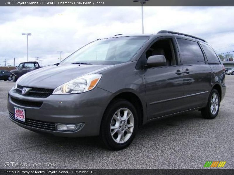 Phantom Gray Pearl / Stone 2005 Toyota Sienna XLE AWD