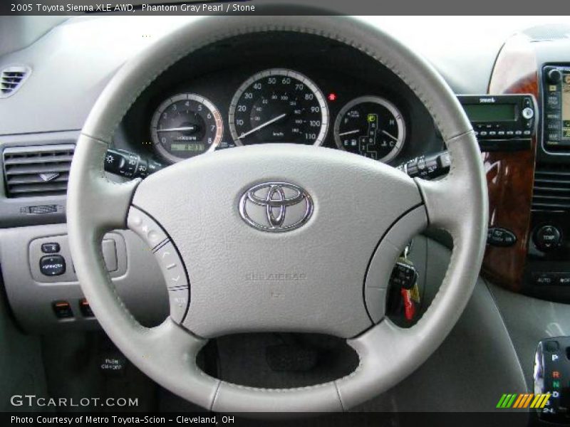 Phantom Gray Pearl / Stone 2005 Toyota Sienna XLE AWD