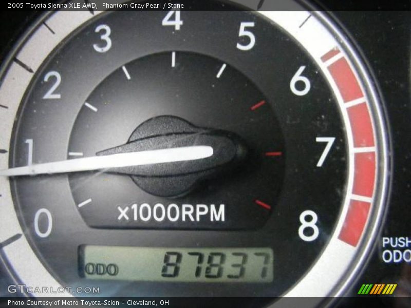 Phantom Gray Pearl / Stone 2005 Toyota Sienna XLE AWD