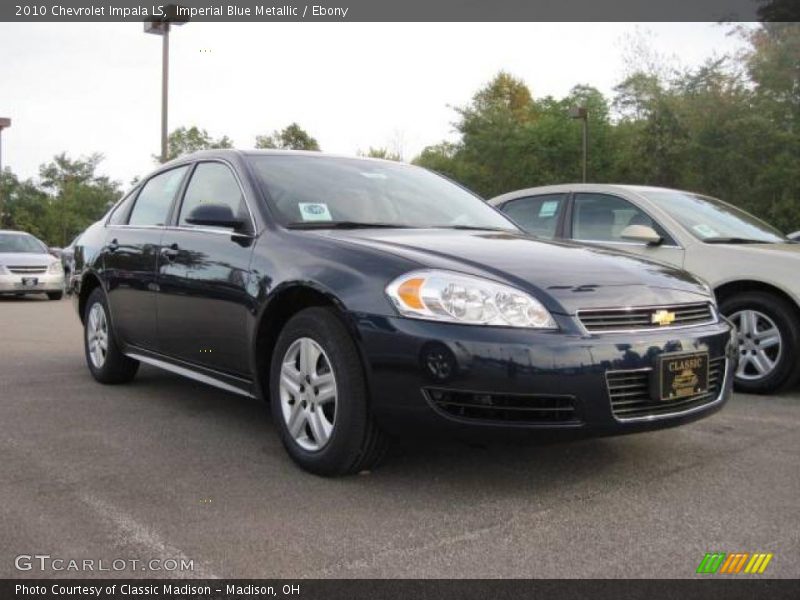 Imperial Blue Metallic / Ebony 2010 Chevrolet Impala LS