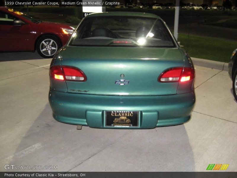 Medium Green Metallic / Graphite 1999 Chevrolet Cavalier Coupe