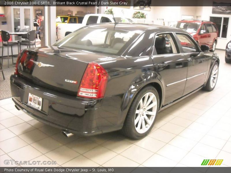 Brilliant Black Crystal Pearl / Dark Slate Gray 2008 Chrysler 300 C SRT8